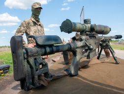 Training of territorial defense fighters on liquidation of sabotage group at Chuguiv military airfield