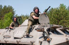Special meeting with the crews of armored personnel carriers and military unit 2276
