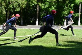 Соревнования по пожарно-прикладному спорту во Львове