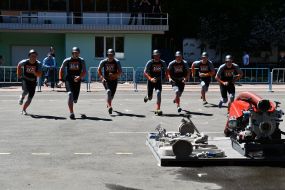 Соревнования по пожарно-прикладному спорту во Львове