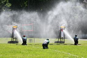Соревнования по пожарно-прикладному спорту во Львове