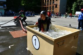 Соревнования по пожарно-прикладному спорту во Львове