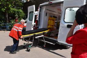 Transfer of new ambulances in Zaporozhye