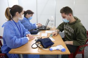 The first center for mass vaccination of the population against COVID-19 was opened in Kyiv