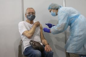 The first center for mass vaccination of the population against COVID-19 was opened in Kyiv