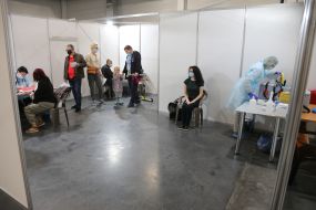 The first center for mass vaccination of the population against COVID-19 was opened in Kyiv