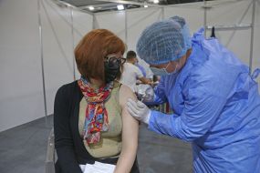 The first center for mass vaccination of the population against COVID-19 was opened in Kyiv