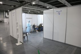 The first center for mass vaccination of the population against COVID-19 was opened in Kyiv