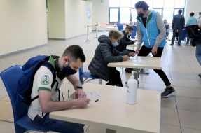 Population vaccination center in Lviv