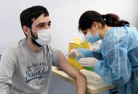 Population vaccination center in Lviv