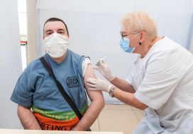 Population vaccination center in Lviv