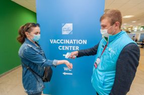 Population vaccination center in Lviv