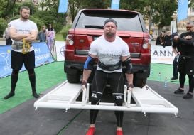 Participants of the Lviv Open Strongman Cup
