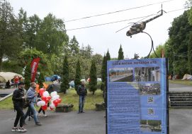 А miniature of a MI-8MT helicopter shot down near Slovyansk