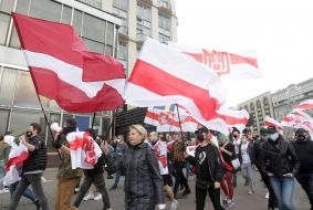 Акція на підтримку опозиційного руху в Білорусі