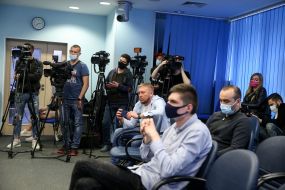 Участники  пресс-конференции