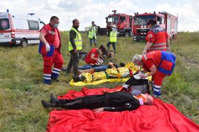 Checking the readiness of search and rescue forces to conduct air search and rescue in Zaporozhye