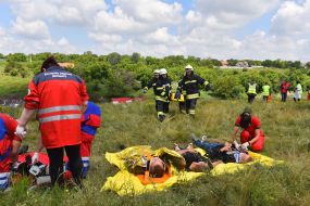 Checking the readiness of search and rescue forces to conduct air search and rescue in Zaporozhye
