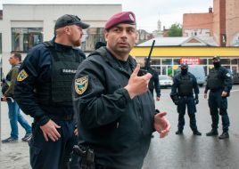 Tactical and special exercises at the Nikolsky shopping and entertainment center in Kharkiv