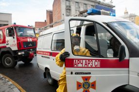 Tactical and special exercises at the Nikolsky shopping and entertainment center in Kharkiv