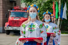 Церемония выпуска офицеров Национального университета гражданской защиты Украины