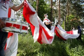 Protest action against the Belarusian regime at the border