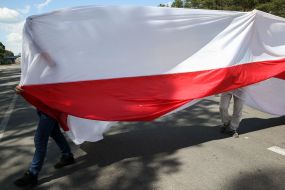 Protest action against the Belarusian regime at the border