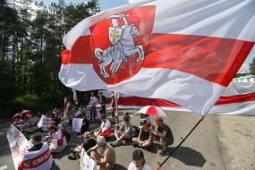 Protest action against the Belarusian regime at the border