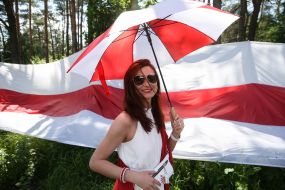 Protest action against the Belarusian regime at the border