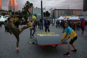 Fans at the NSC "Olympic"