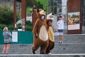 Animators on Independence Square