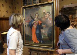 Presentation of the painting "Saint Barbara"