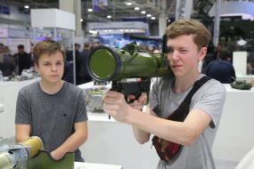 Visitors to the exhibition