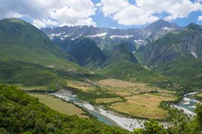 Mountain scenery in Albania
