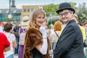 Participants in the reproduction of ancient wedding traditions "Wedding in Uzhgorod"