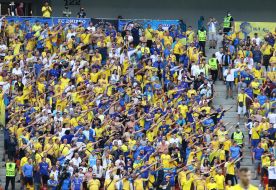 Fans of the national team of Ukraine