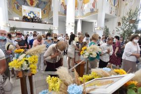 Believers in the Church of the Nativity of the Blessed Virgin