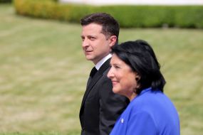Volodymyr Zelensky and Salome Zurabishvili