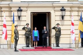 Volodymyr Zelensky and Salome Zurabishvili