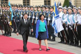 Volodymyr Zelensky and Salome Zurabishvili