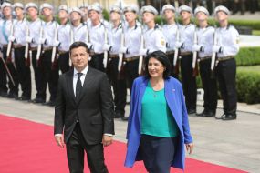 Volodymyr Zelensky and Salome Zurabishvili