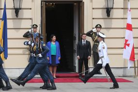 Volodymyr Zelensky and Salome Zurabishvili