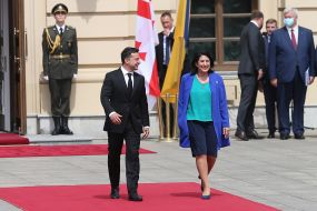 Volodymyr Zelensky and Salome Zurabishvili