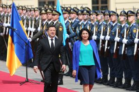 Volodymyr Zelensky and Salome Zurabishvili
