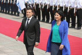 Volodymyr Zelensky and Salome Zurabishvili