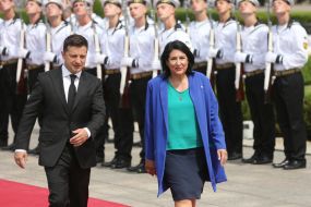 Volodymyr Zelensky and Salome Zurabishvili