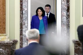 Volodymyr Zelensky and Salome Zurabishvili