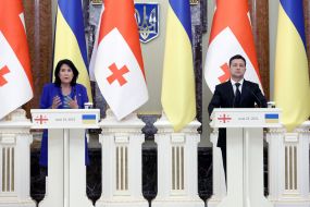 Владимир Зеленский и Саломе Зурабишвили