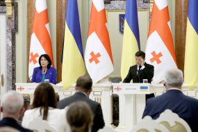 Владимир Зеленский и Саломе Зурабишвили