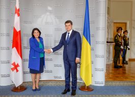 Дмитрий Разумков и Саломе Зурабишвили